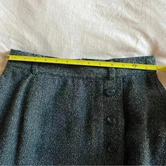 Vintage Wool Blend Norton McNaughton Skirt - 10 Petite - Picture 8 of 9